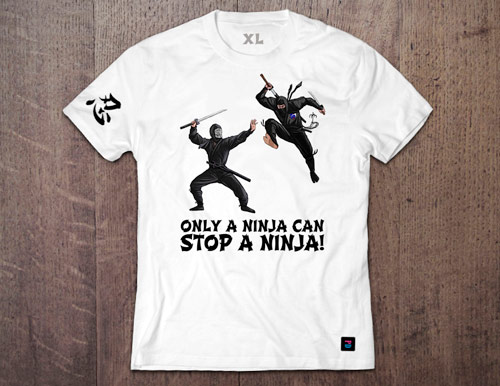 Revenge of the Ninja PD T-Shirt designs by Marten Go aka MGO