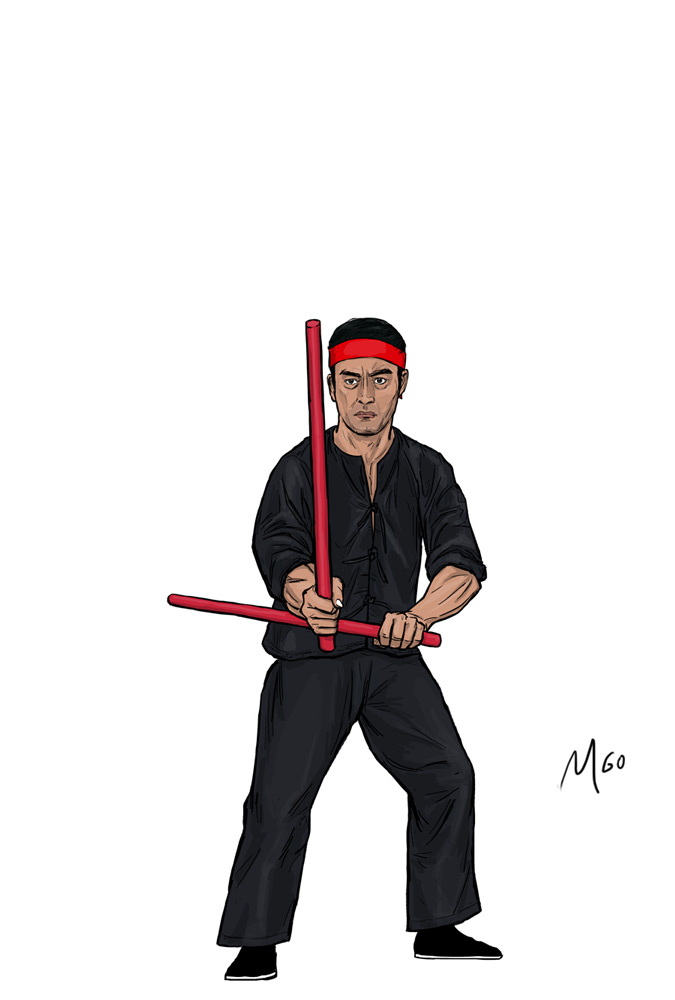 Stick Guru character illustration by Marten Go