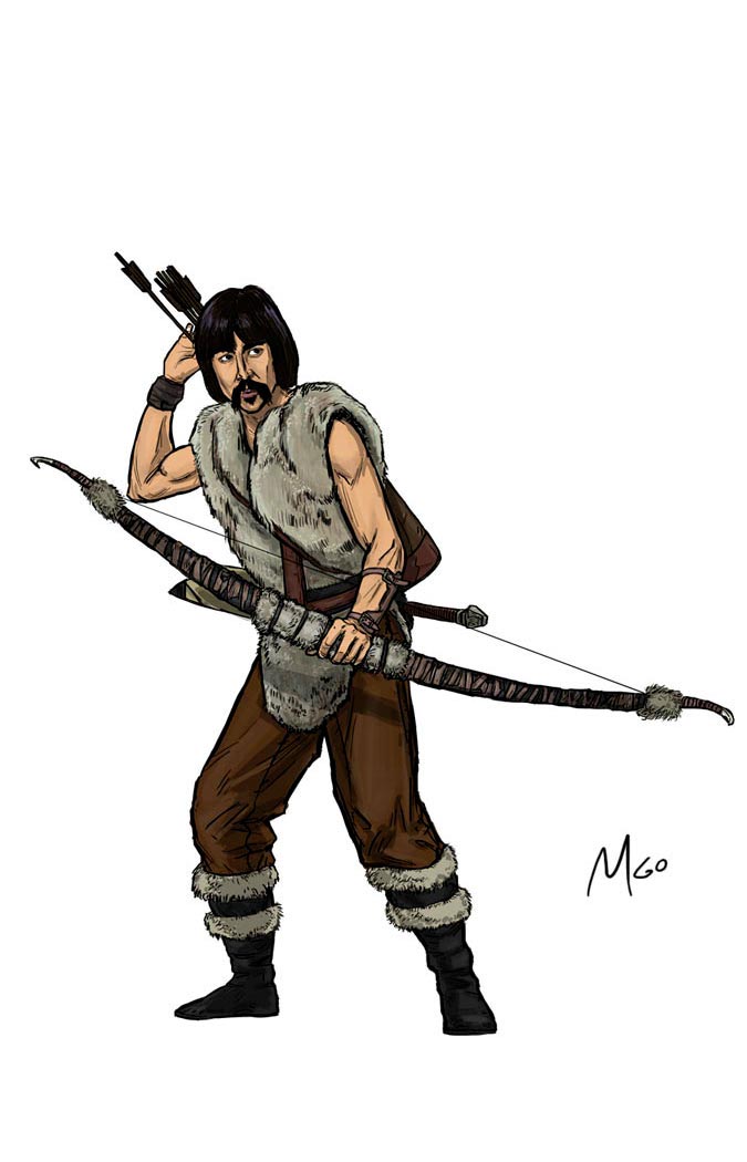 Sharpshooter character illustration by Marten Go