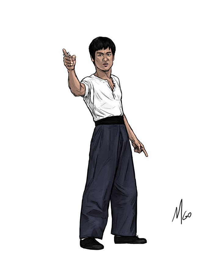 The Defender version 1 character illustration by Marten Go