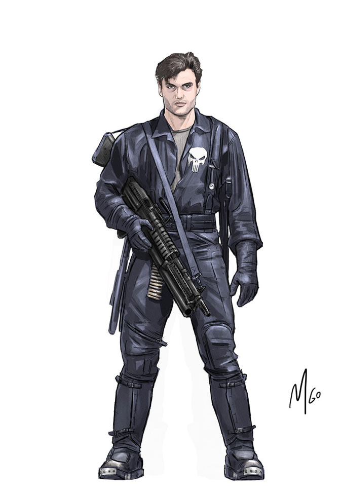 The Vigilante character illustration by Marten Go