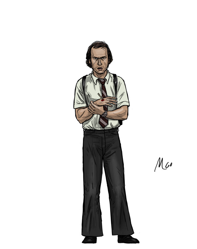 Holster character illustration by Marten Go