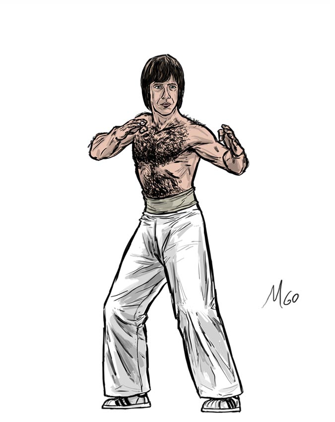 Karate Champion character illustration by Marten Go
