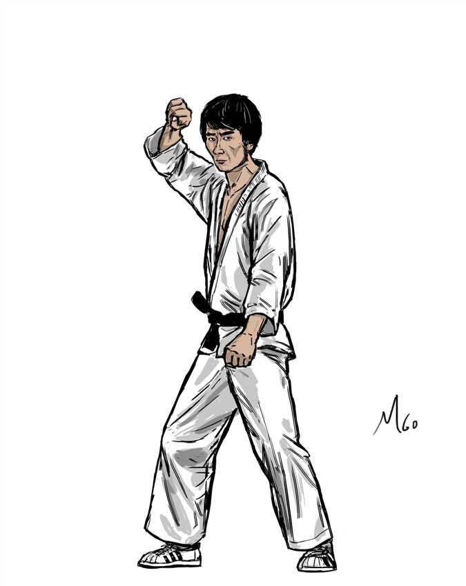 Karate Expert character illustration by Marten Go