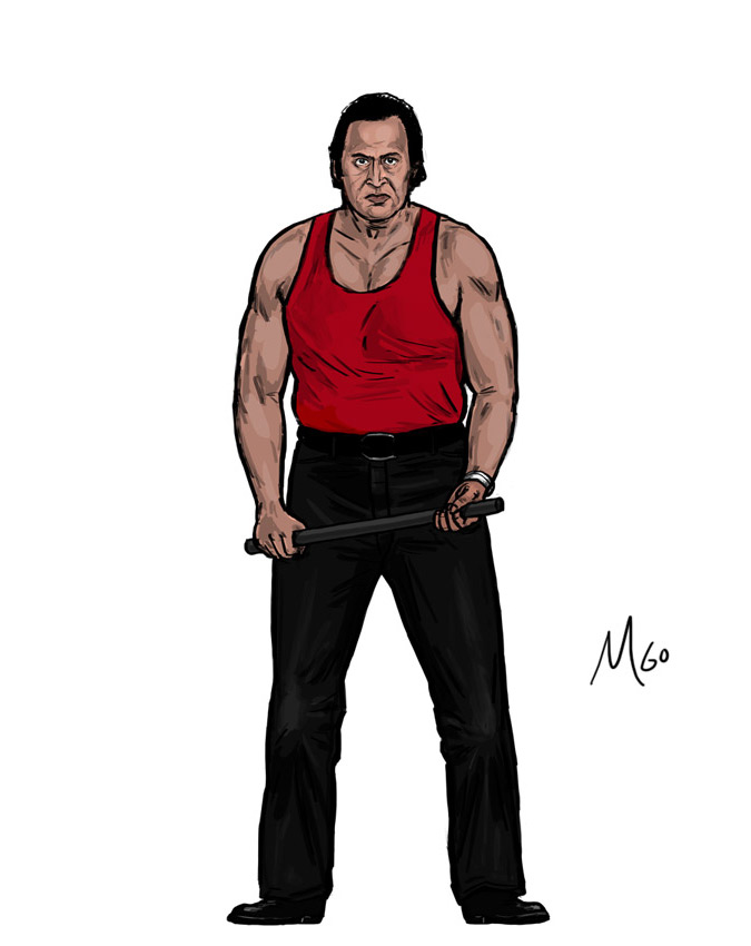 Mark thug character illustration by Marten Go