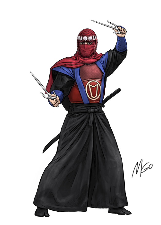 Killer Ninja illustration by Preserved Dragons Marten Go