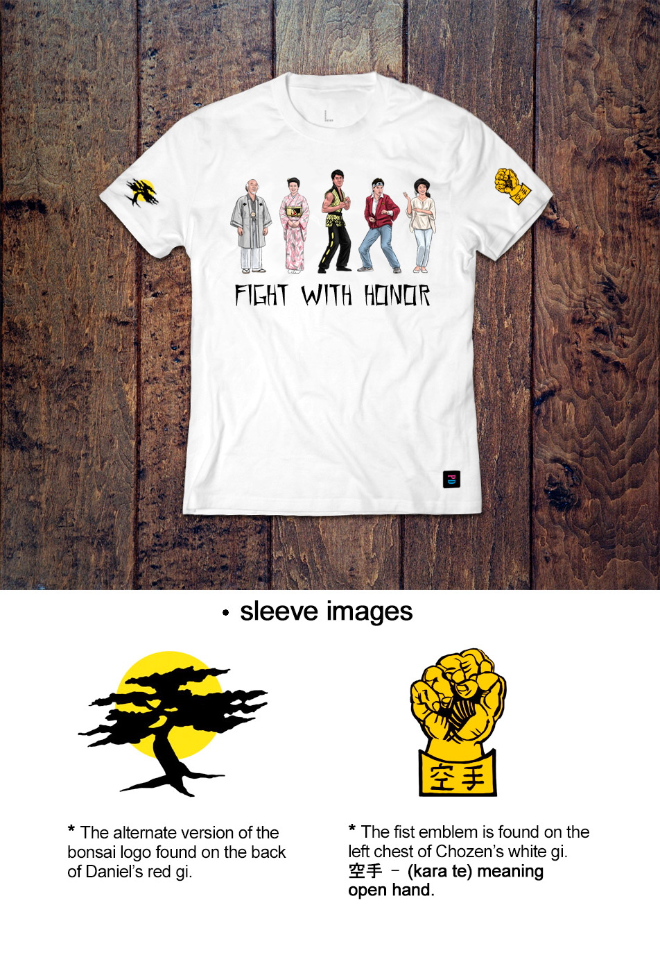 Fight With Honor t-shirt design by Marten Go aka MGO