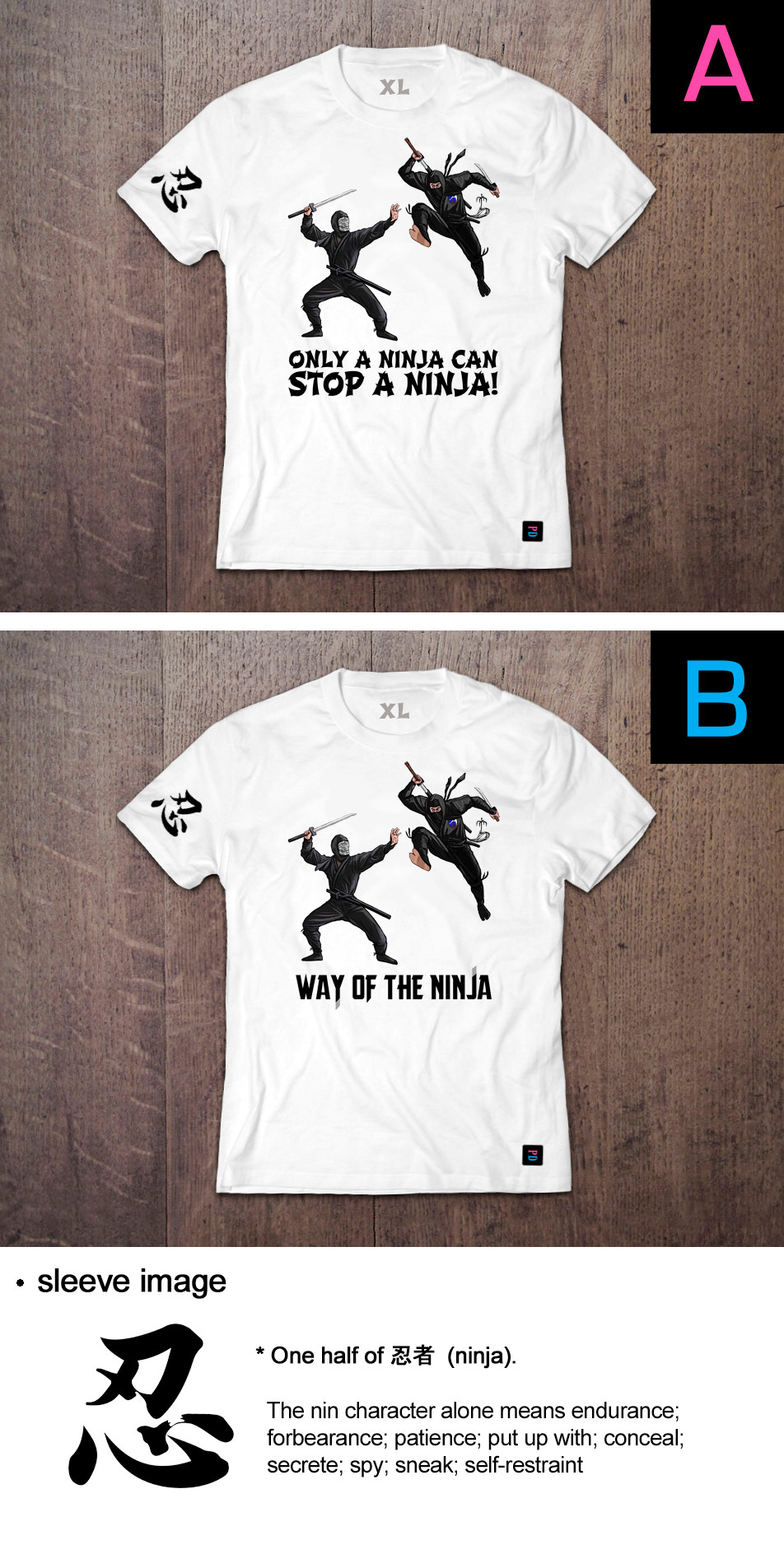 Ninja War PD T-Shirt designs by Marten Go aka MGO