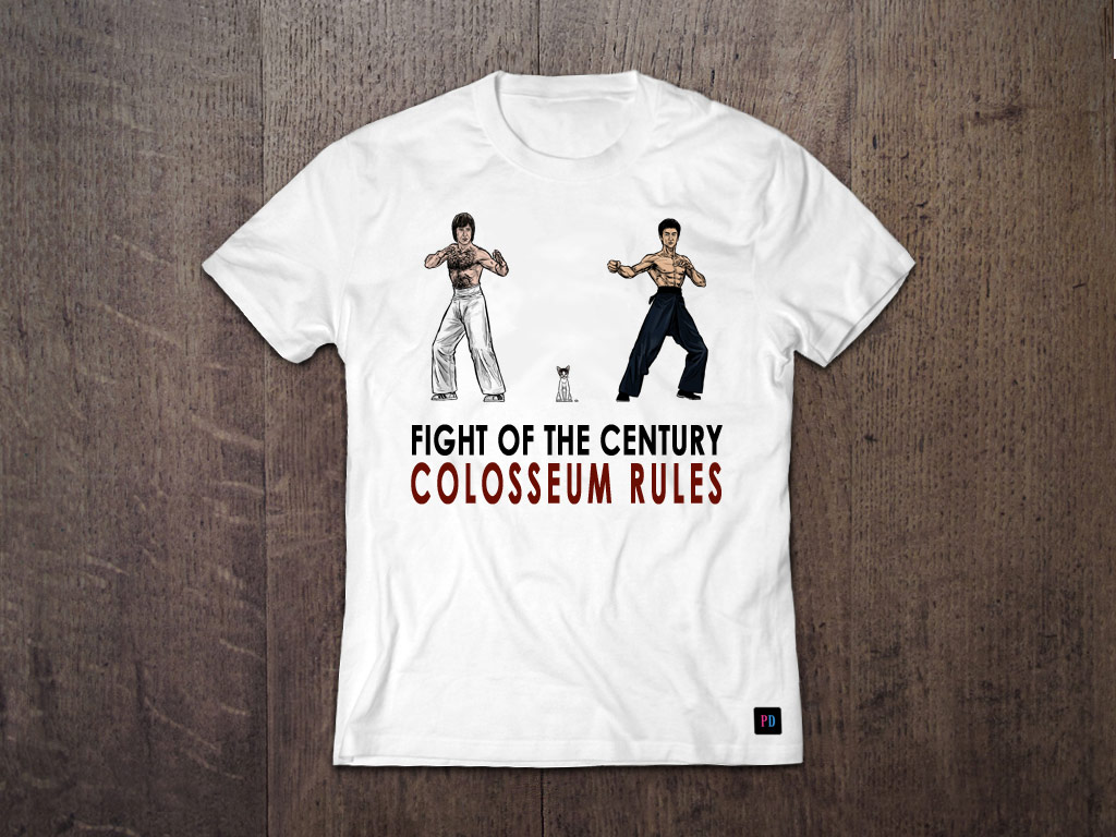 Fight of the Century Colosseum Rules T-Shirt design by Marten Go aka MGO