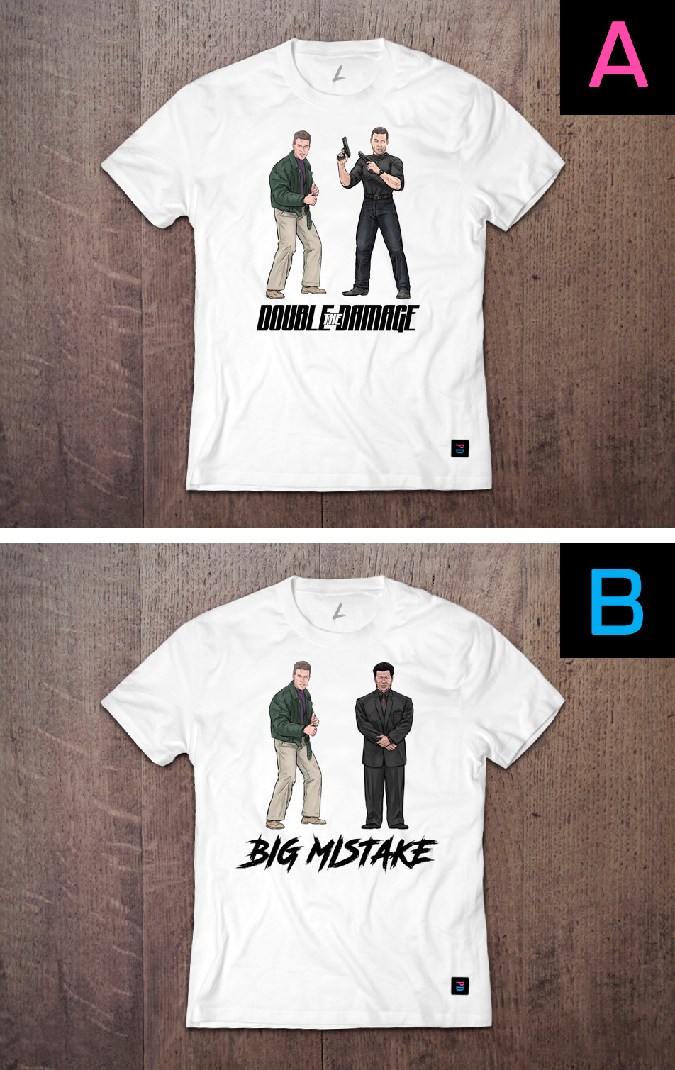 There's Two of 'Em PD T-Shirt designs by Marten Go aka MGO