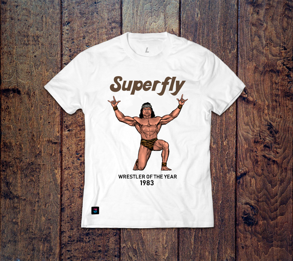 Superfly Wrestler of the Year 1983 PD T-Shirt design by Marten Go aka MGO