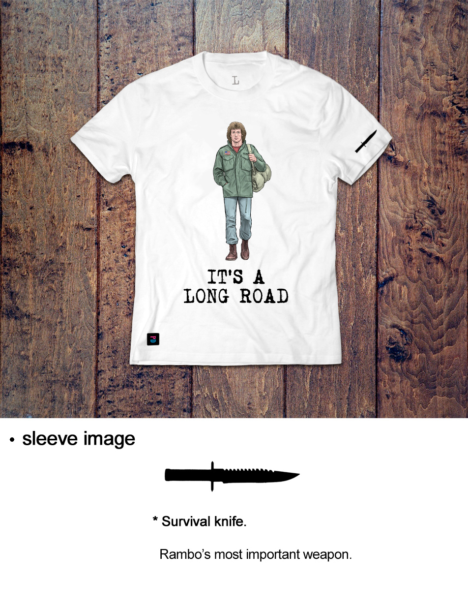 It's A Long Road PD T-Shirt design by Marten Go aka MGO
