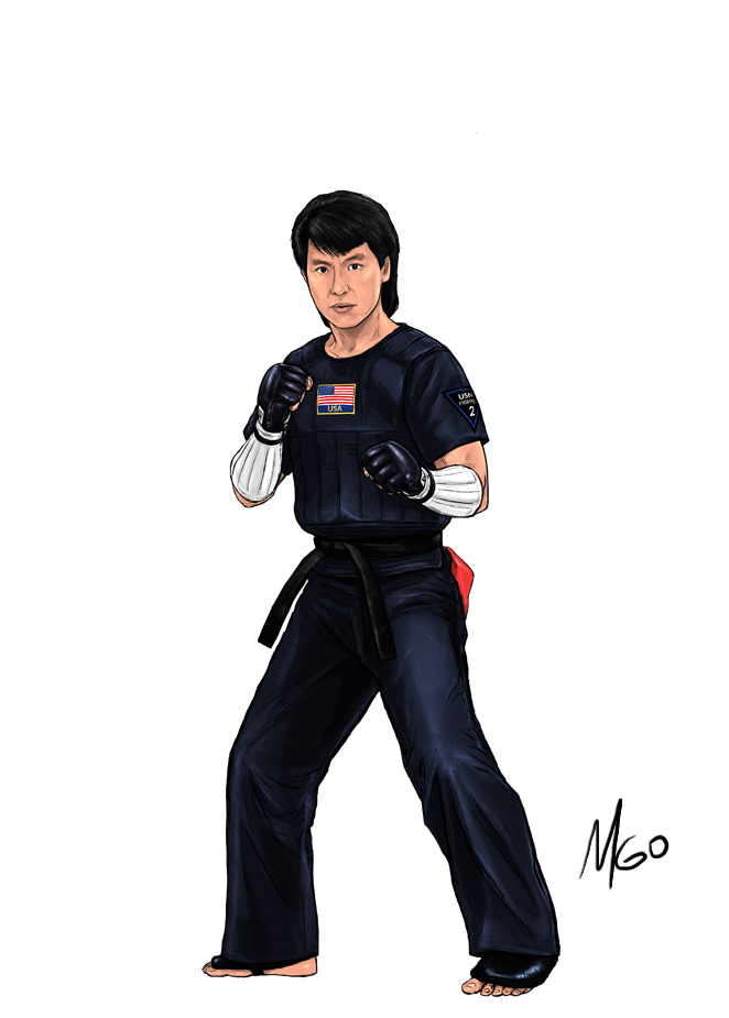 TKD Fighter character illustration by Marten Go