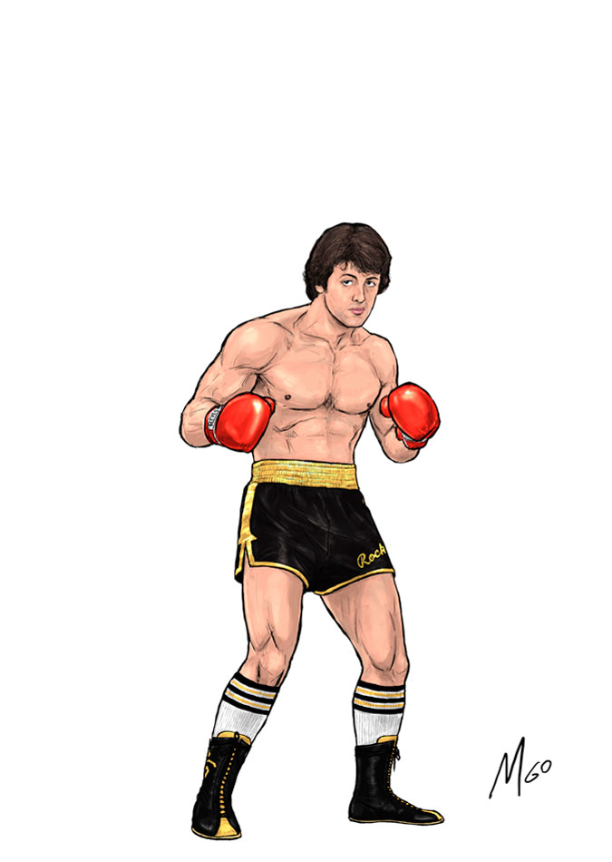Underdog Boxer character illustration by Marten Go
