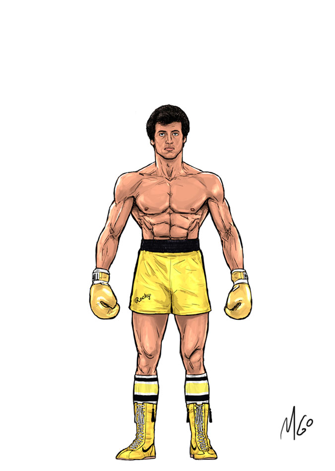 Underdog Boxer version 3 character illustration by Marten Go
