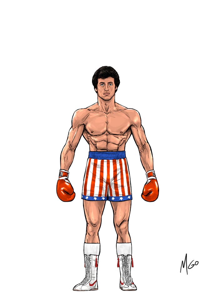 Underdog Boxer version 4 character illustration by Marten Go