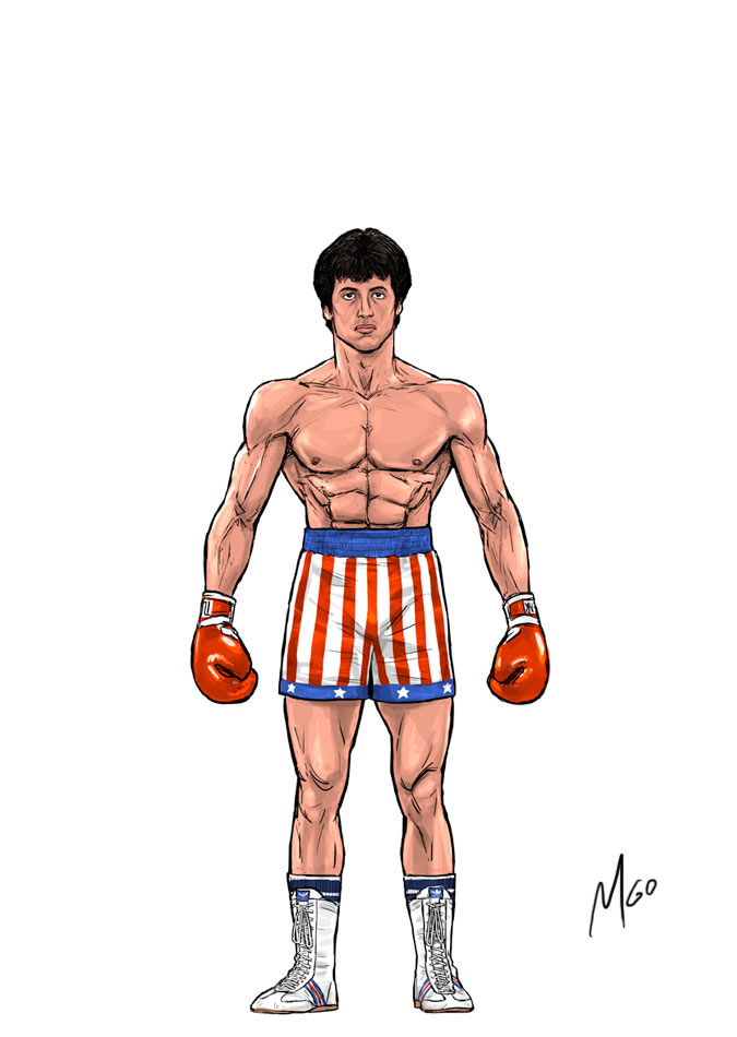 Underdog Boxer version 6 character illustration by Marten Go