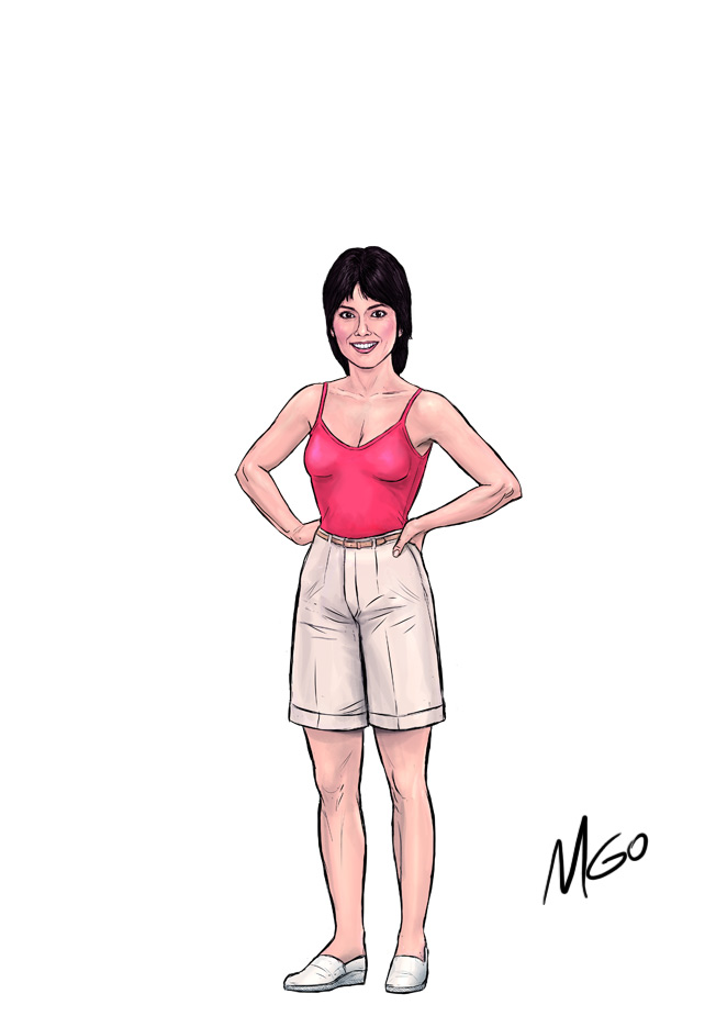 Flower Shop Girl character illustration by Marten Go