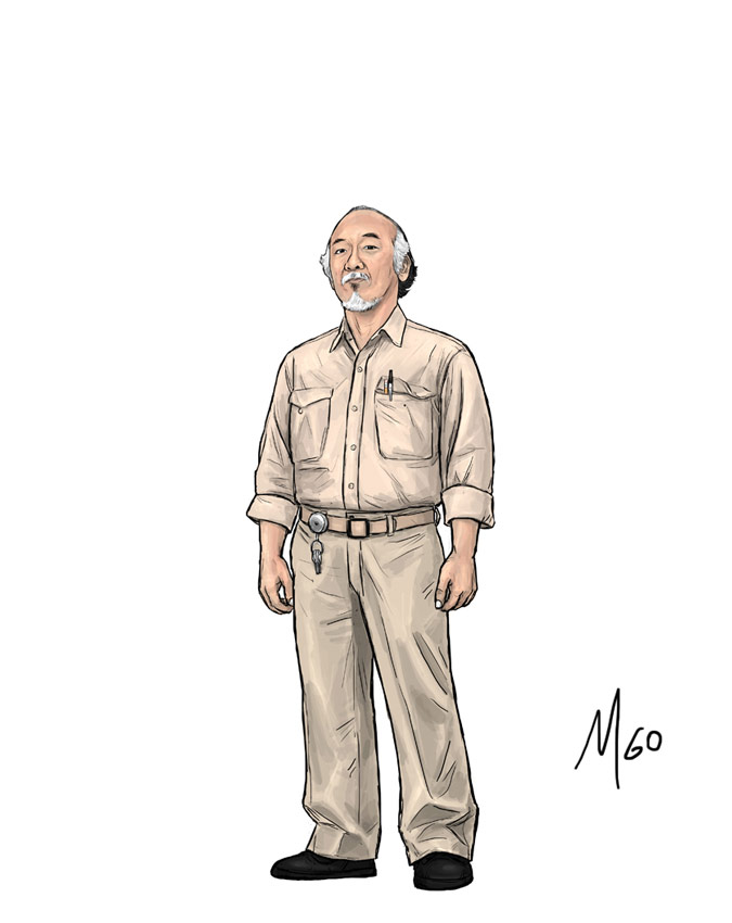 Maintenance Man character illustration by Marten Go