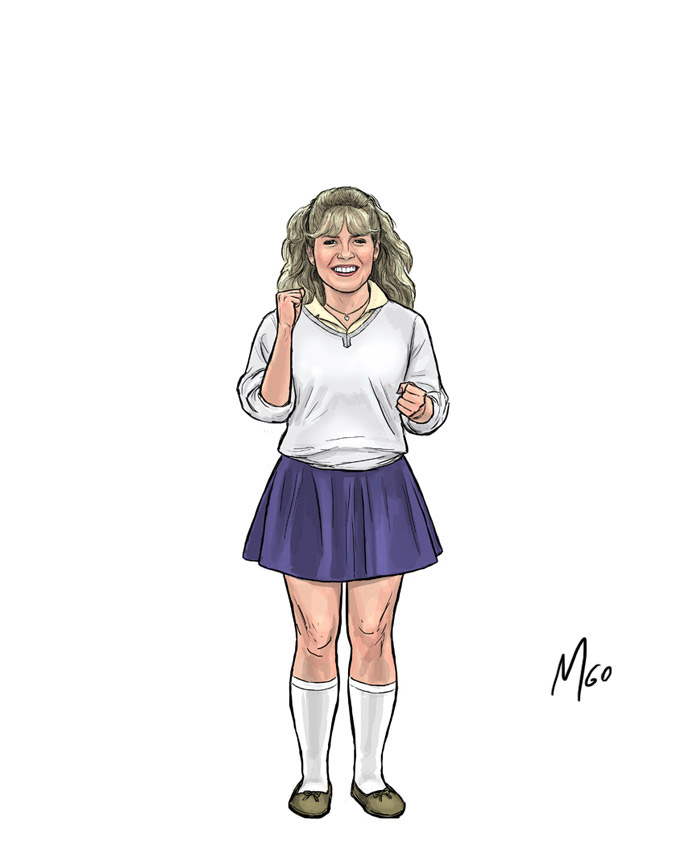 Soccer Girl character illustration by Marten Go