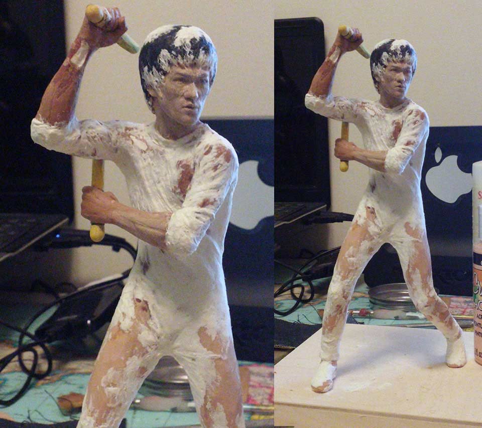 Hai Tien statue from The Game of Death on desk